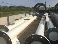 Изображение из альбома Изготовление пятиствольной дымовой трубы 80 метров