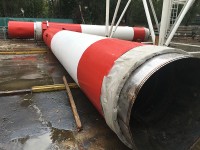 Изображение из альбома Изготовление пятиствольной дымовой трубы 80 метров