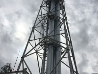 Изображение из альбома Изготовление пятиствольной дымовой трубы 80 метров