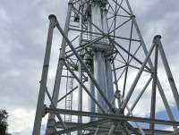 Изображение из альбома Изготовление пятиствольной дымовой трубы 80 метров