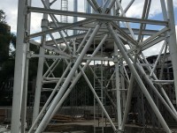 Изображение из альбома Изготовление пятиствольной дымовой трубы 80 метров