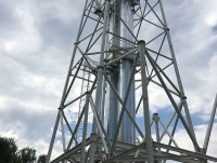 Изображение из альбома Изготовление пятиствольной дымовой трубы 80 метров